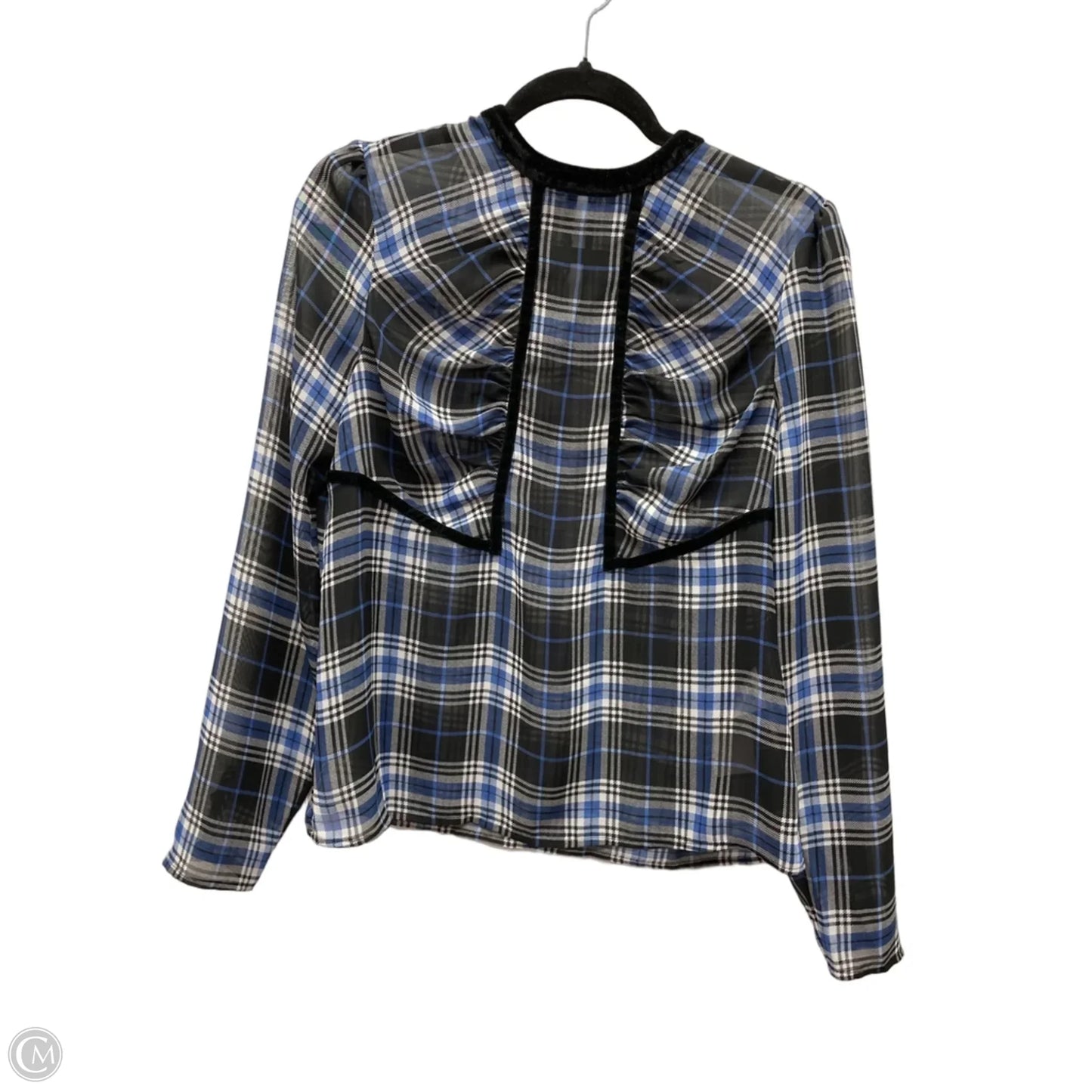 Top Long Sleeve By Cma In Plaid Pattern, Size: Xs