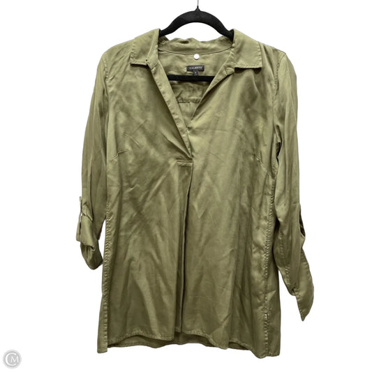 Top Long Sleeve By Talbots In Green, Size: S