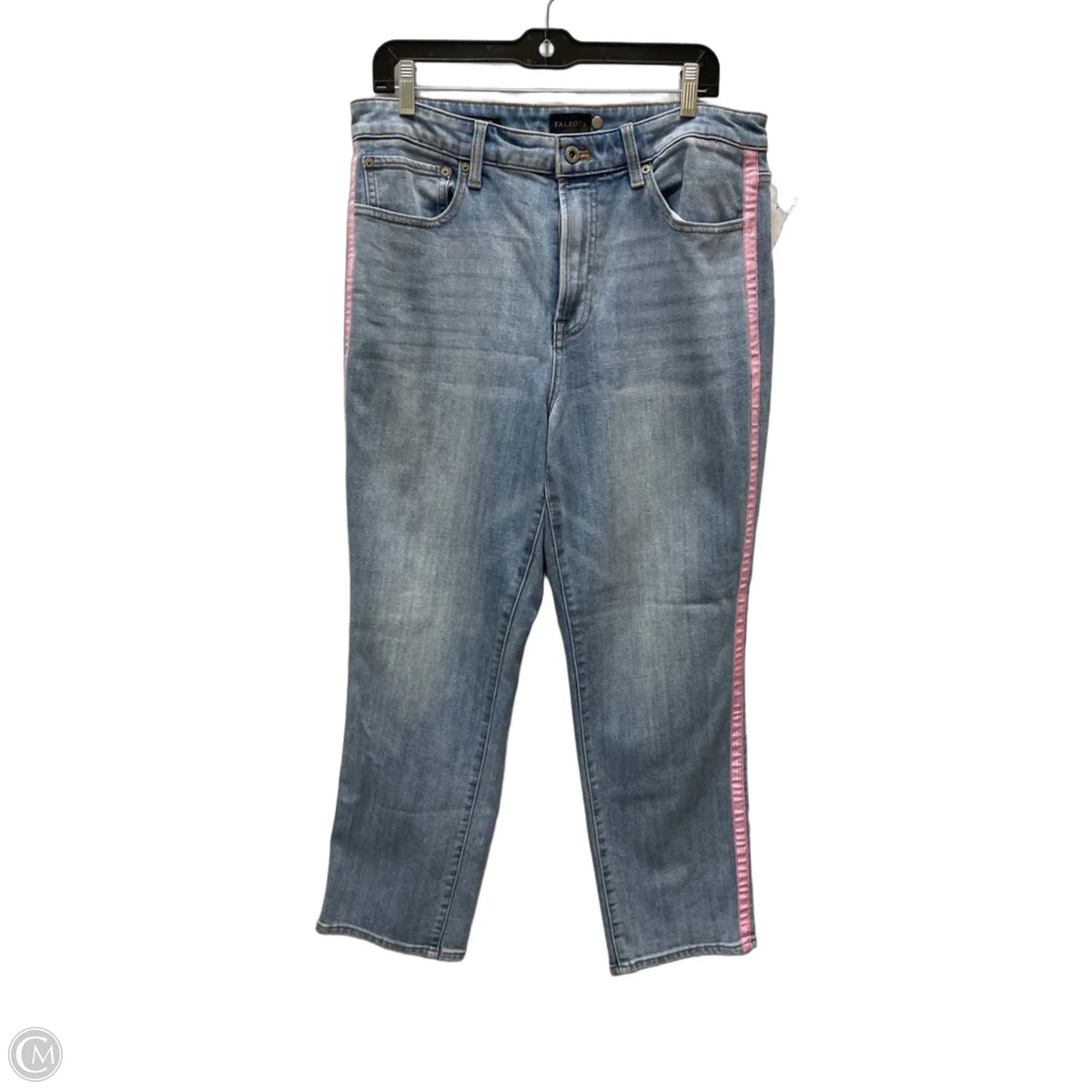 Jeans Straight By Talbots In Blue Denim, Size: 12