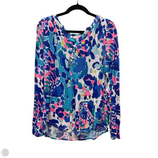 Top Long Sleeve Designer By Lilly Pulitzer In Multi-colored, Size: S