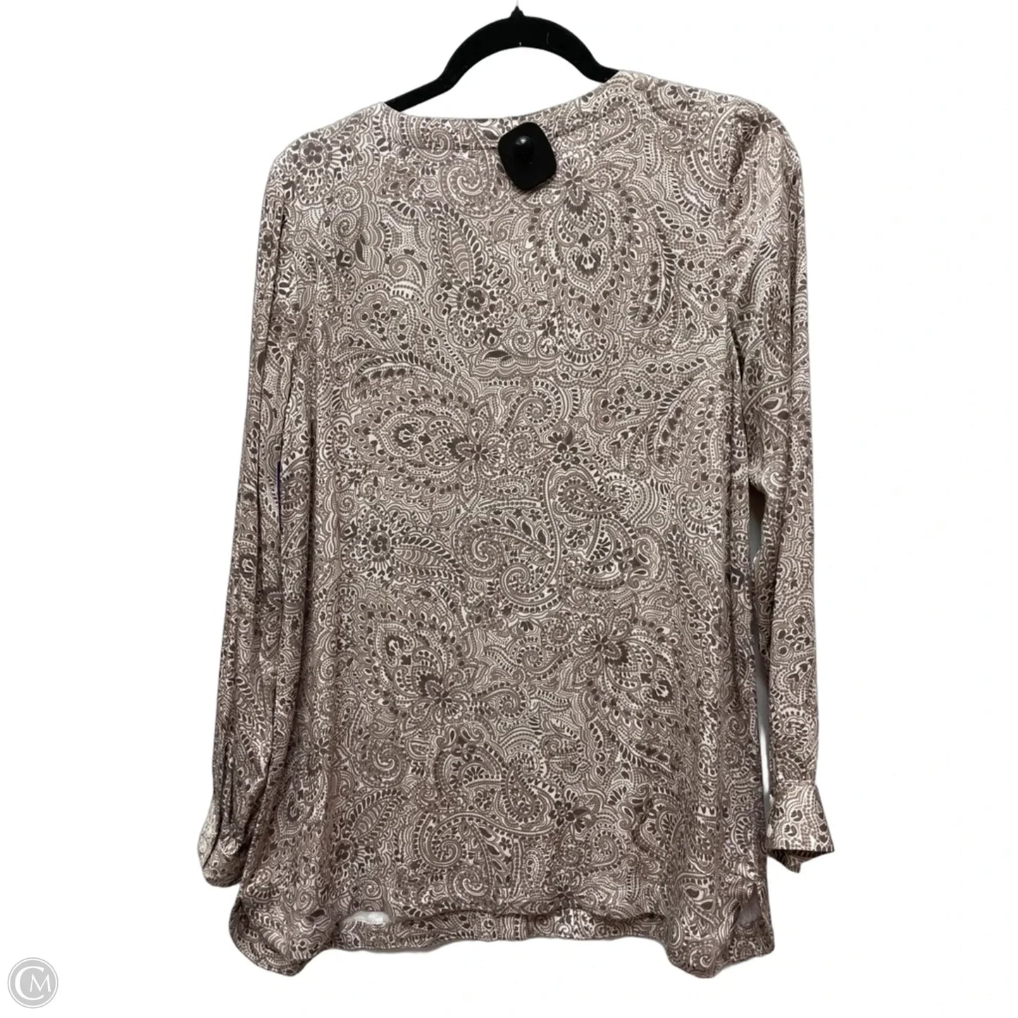 Top Long Sleeve By Pure Jill In Geometric Pattern, Size: S