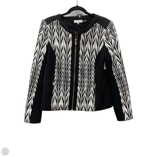 Jacket Other By Calvin Klein In Black & White, Size: Xl