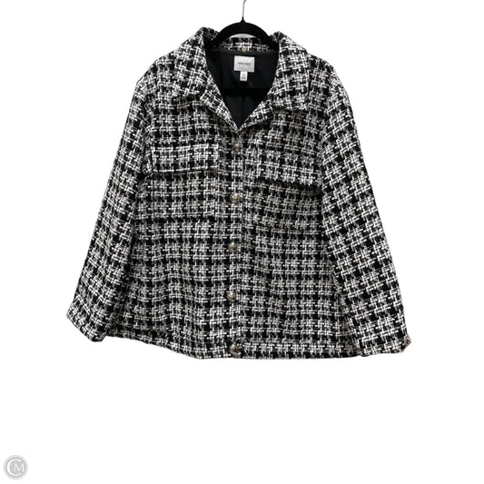 Blazer By Nine West In Black & White, Size: 3x