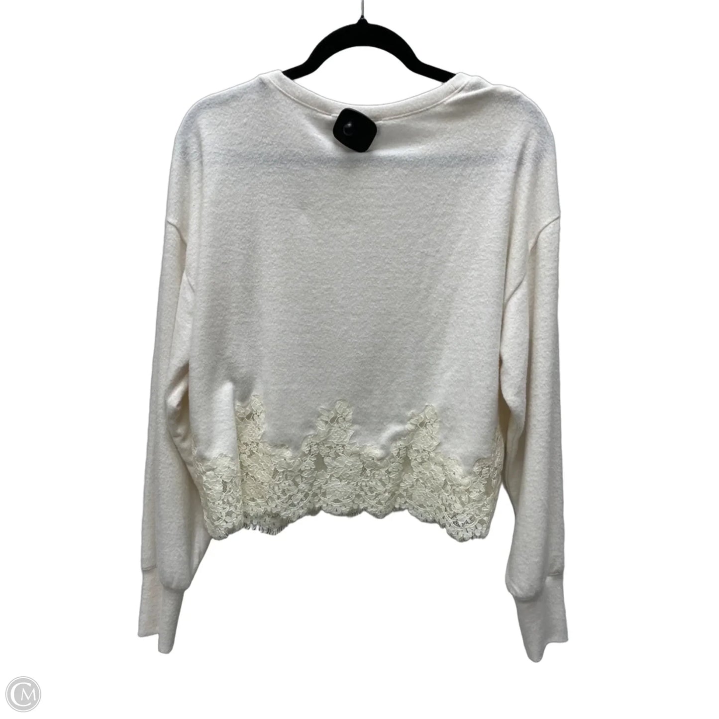 Sweater By Loft In Cream, Size: M
