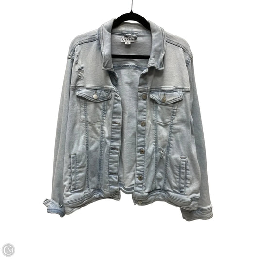 Jacket Denim By Ava & Viv In Blue Denim, Size: 2x