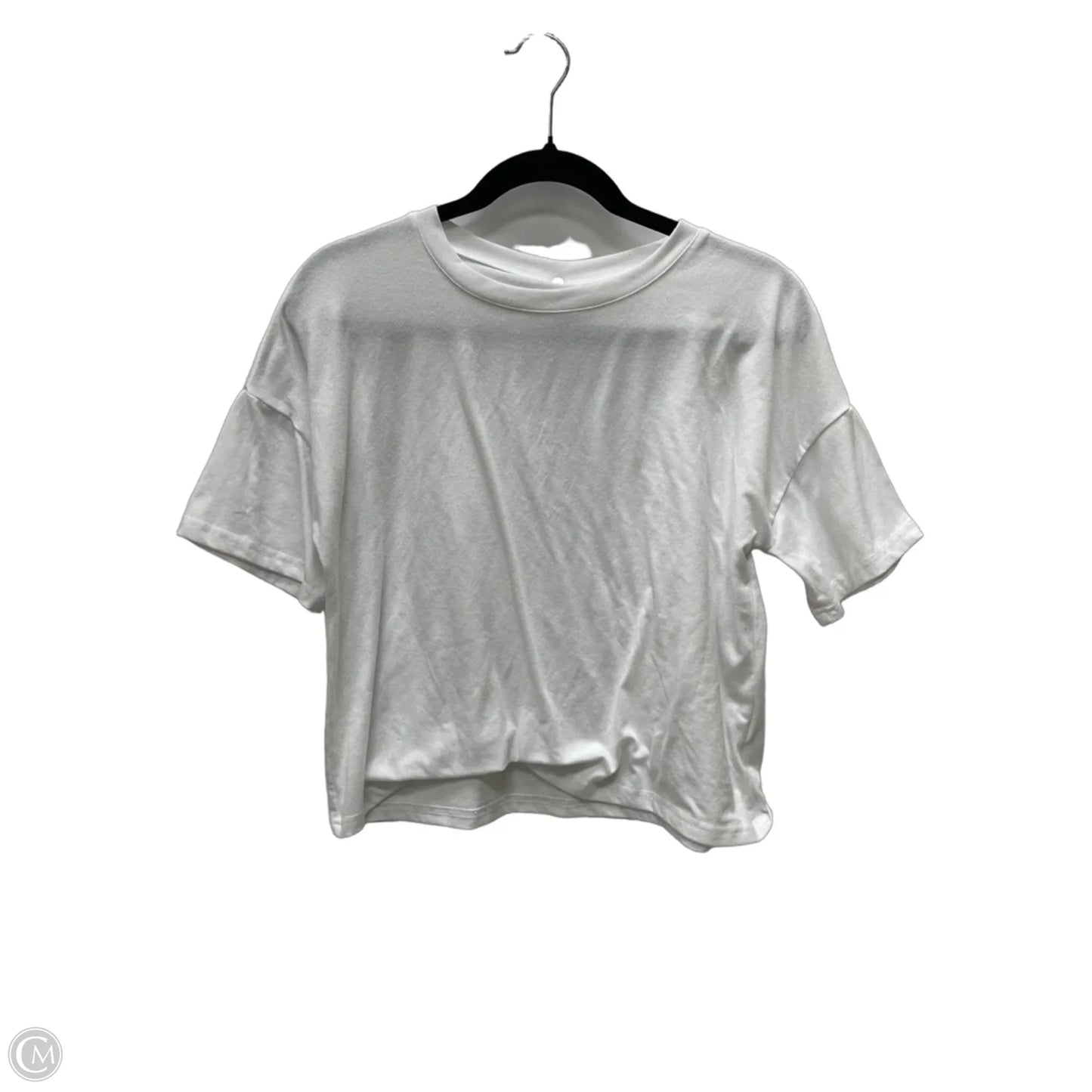 Top Short Sleeve Basic By Clothes Mentor In White, Size: S