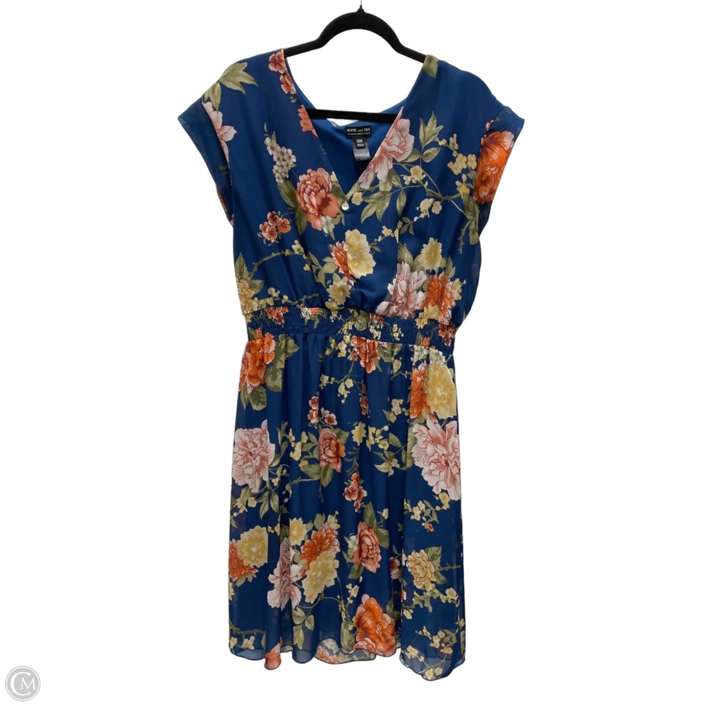 Dress Casual Short By Kate And Lily In Floral Print, Size: 20