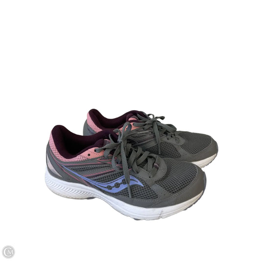 Shoes Athletic By Saucony In Grey & Purple, Size: 9