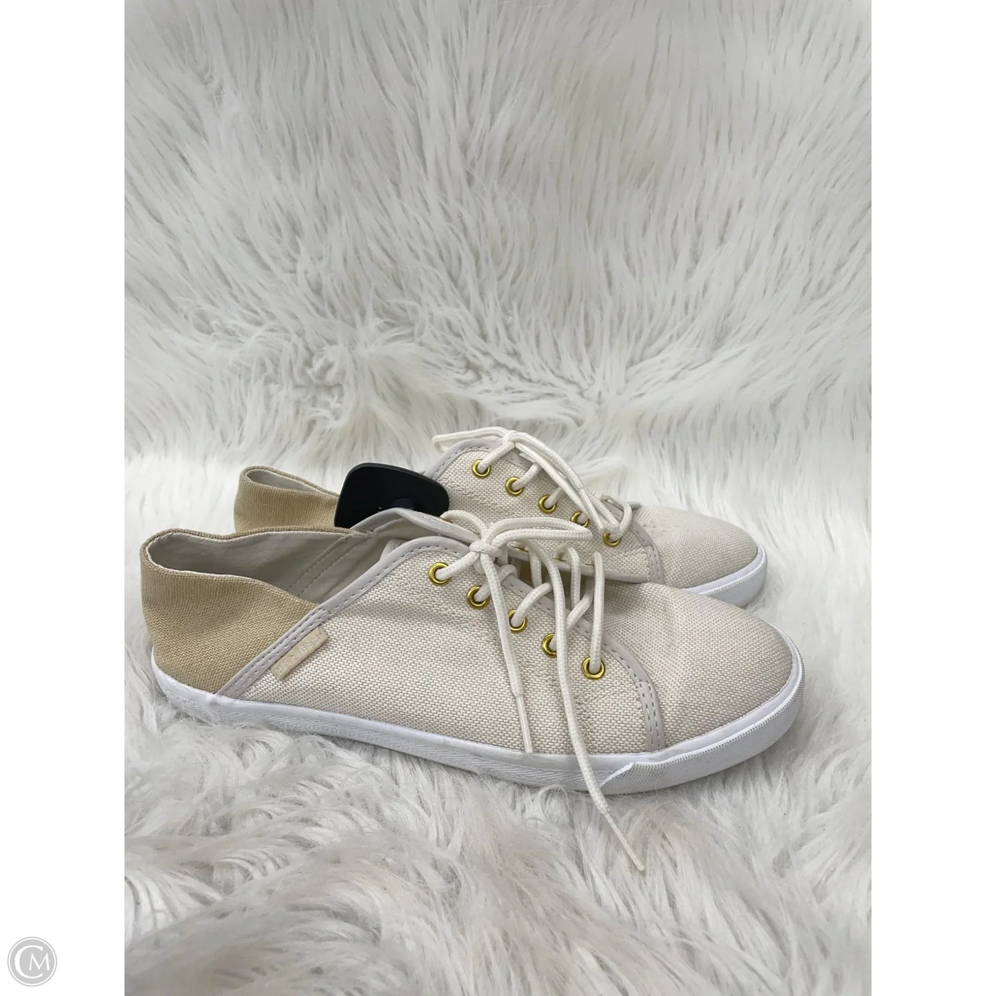 Shoes Sneakers By Tommy Hilfiger In Tan & White, Size: 8.5