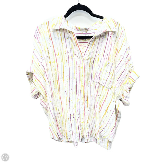 Top Short Sleeve By West Bound In Multi-colored, Size: 1x