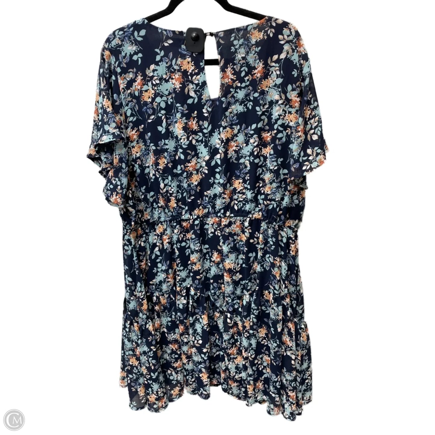 Dress Casual Short By Nemidor In Floral Print, Size: 3x