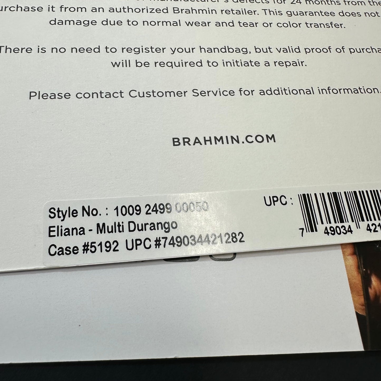 Eliana - Multi Durango Crossbody Designer By Brahmin, Size: Small