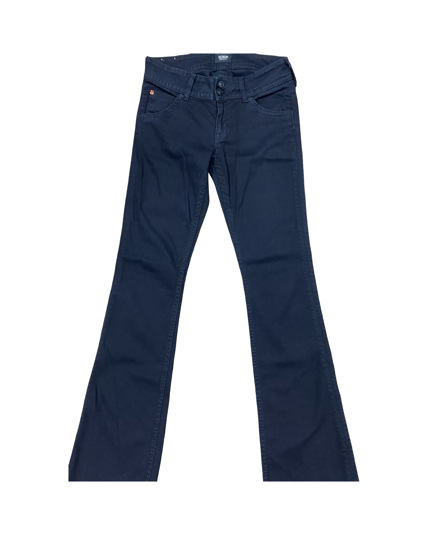 Jeans Boot Cut By Hudson In Black Denim, Size:4