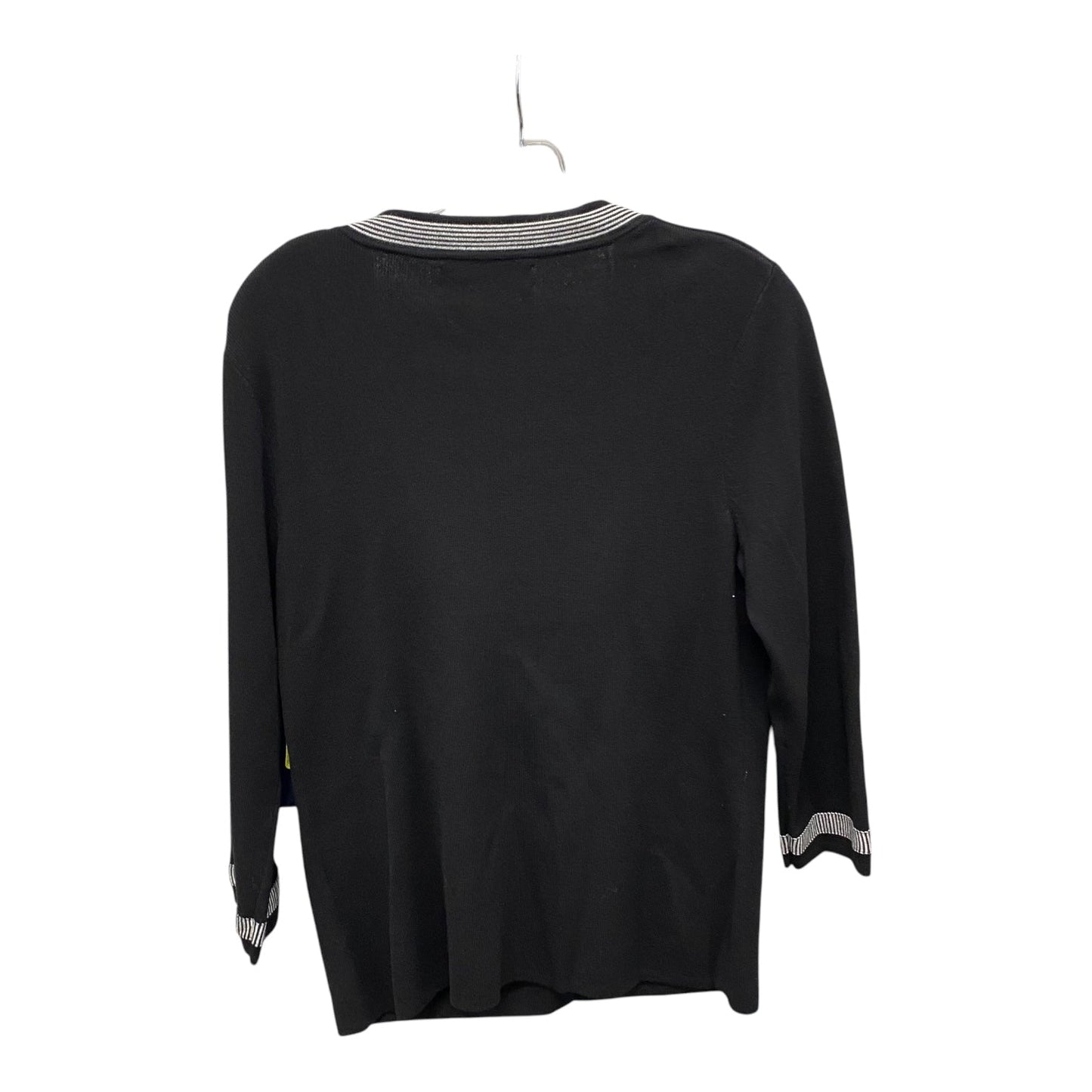 Sweater Cardigan By Jones New York In Black, Size:M