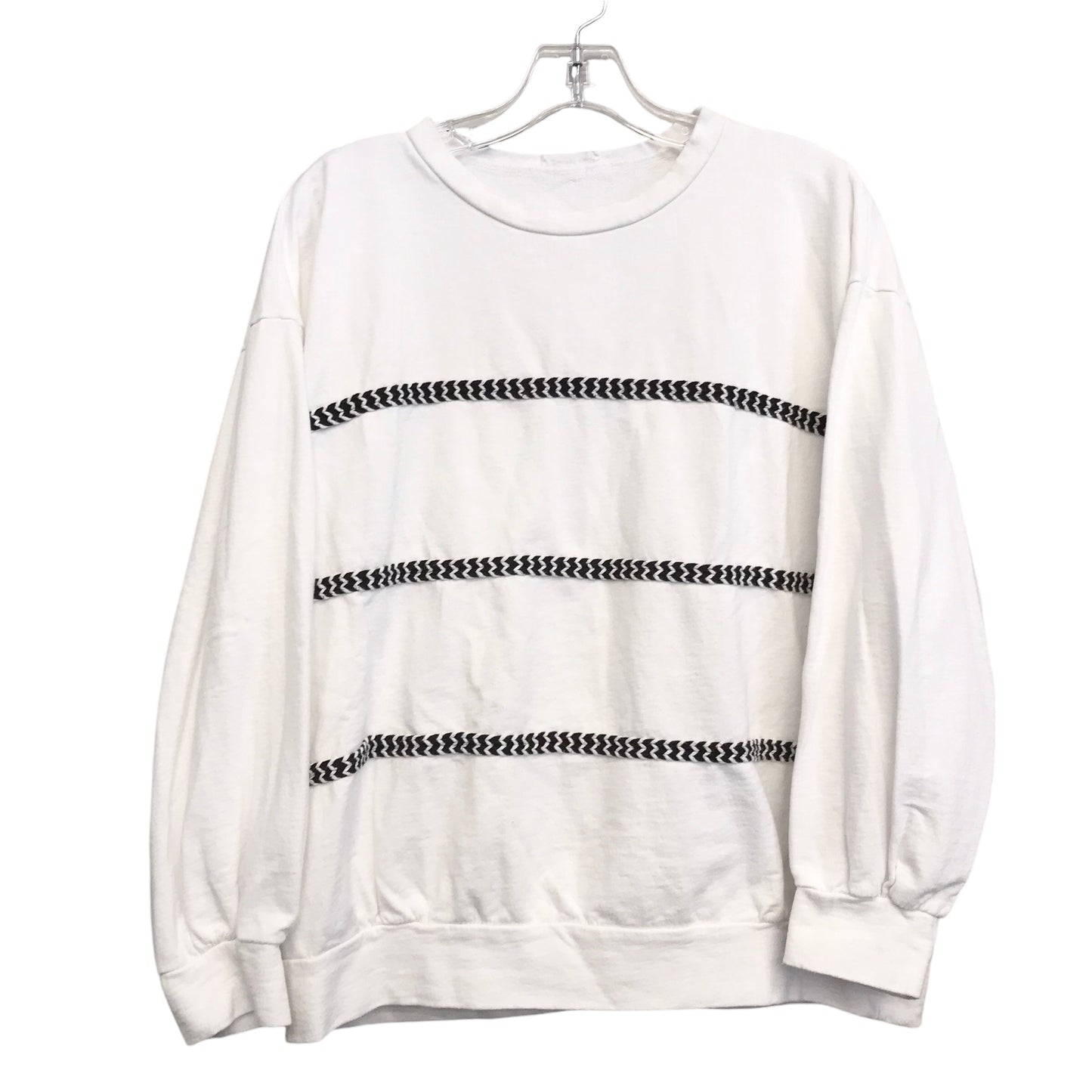 WHITE TOP LS by Bucket List Size:M