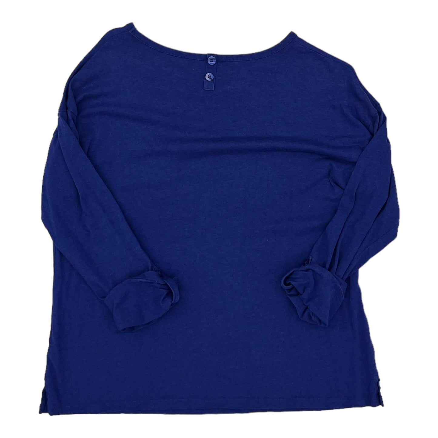 BLUE TOP LS by TALBOTS Size:PETITE L