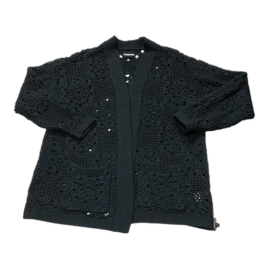 Sweater Cardigan By Lucky Brand In Black, Size:M