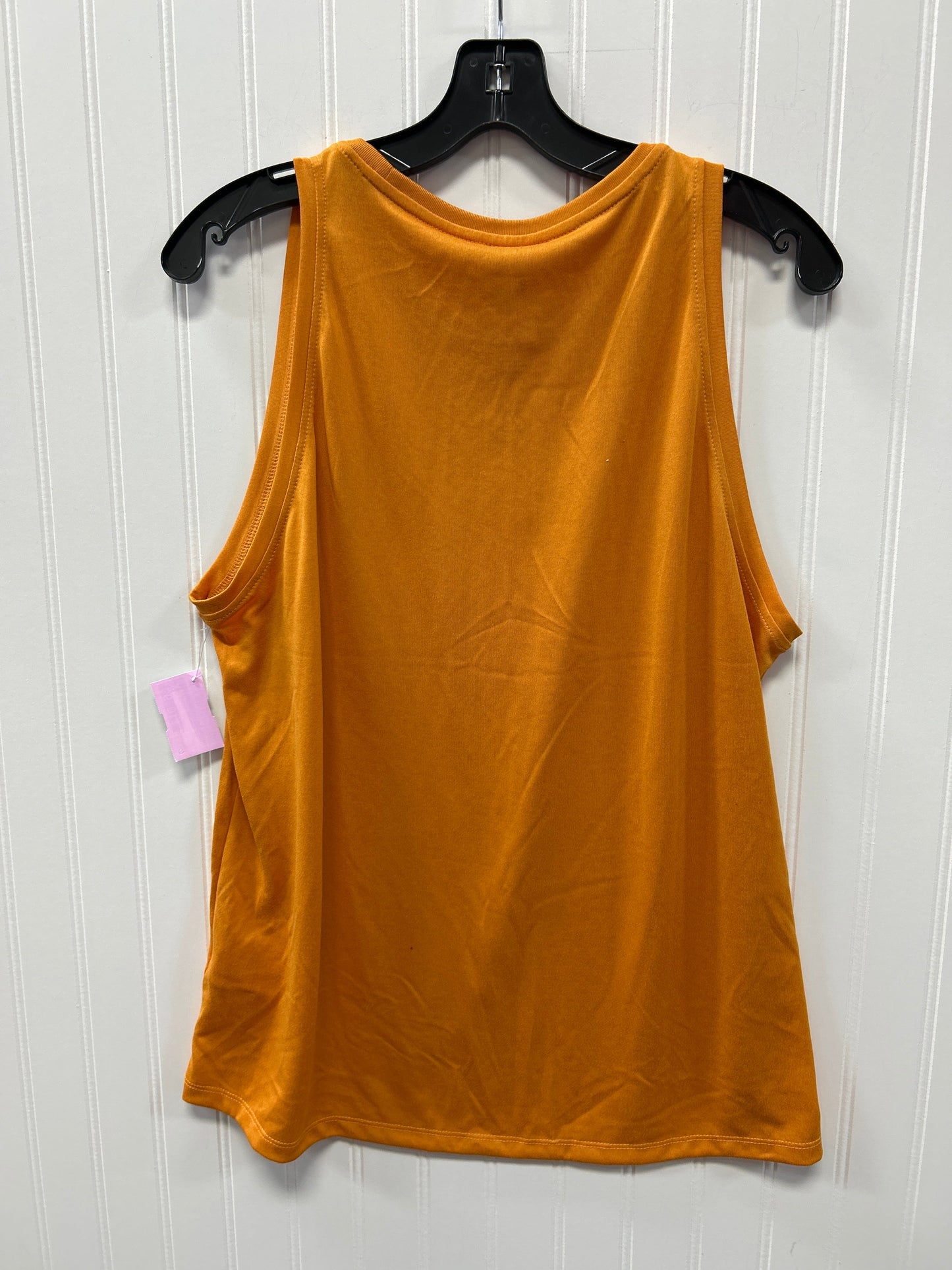 Athletic Tank Top By Nike Apparel In Orange, Size:L