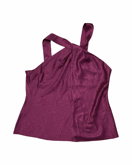 Top Sleeveless By Clothes Mentor In Maroon, Size:Xl