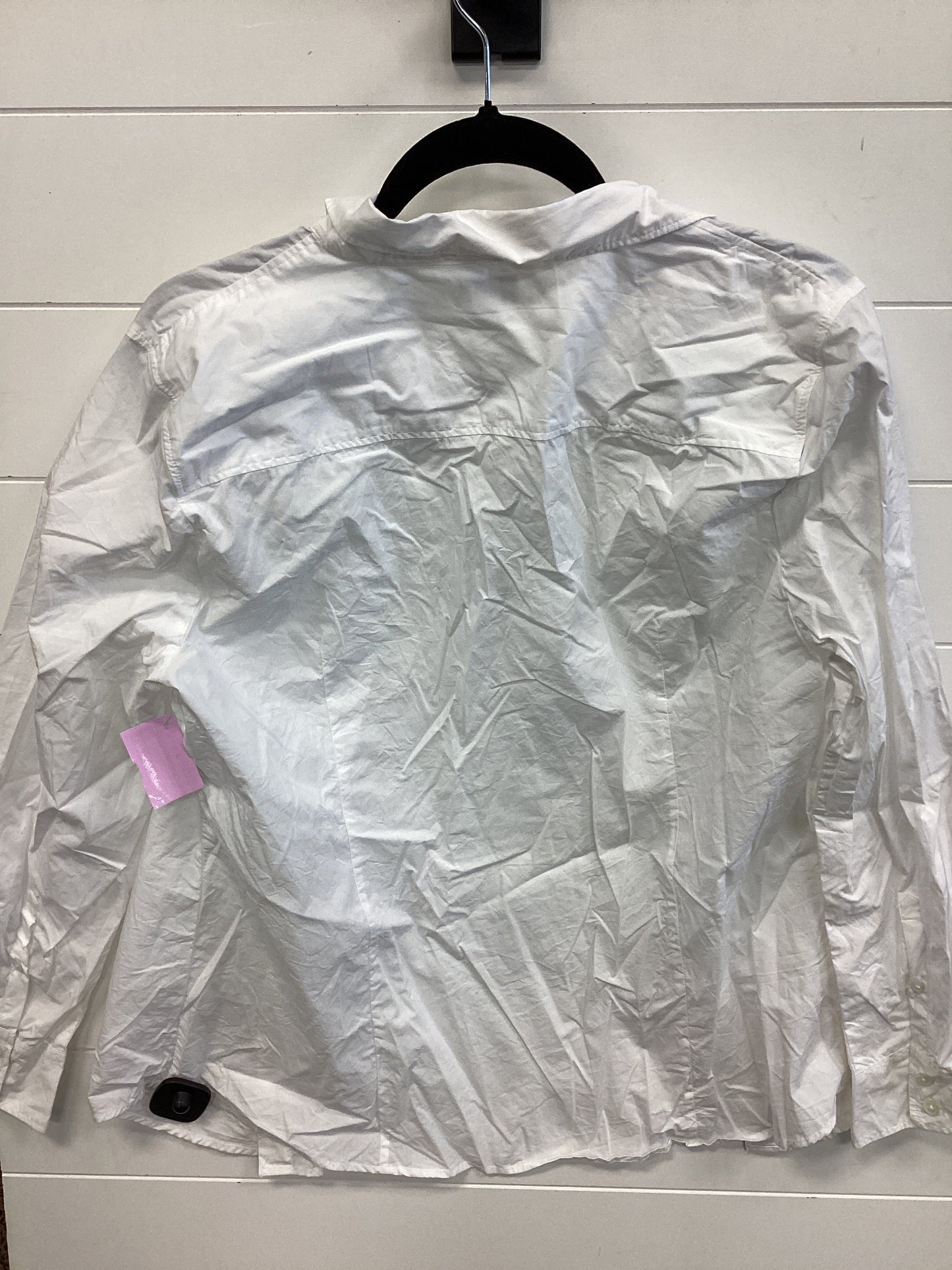 Blouse Ls By J. Crew In White, Size:Xl