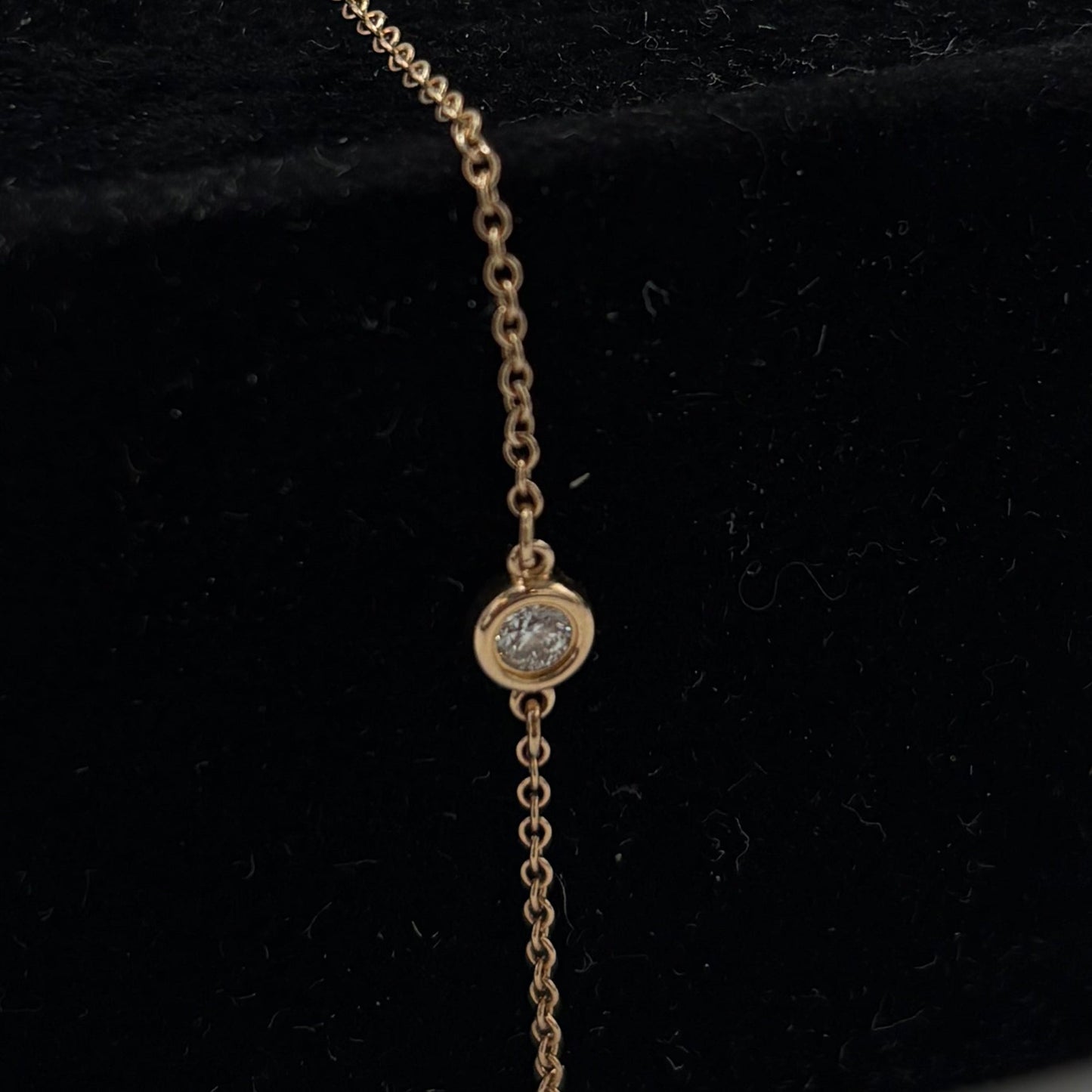 Tiffany & Company Diamond By The Yard 18K Rose Gold Luxury Bracelet