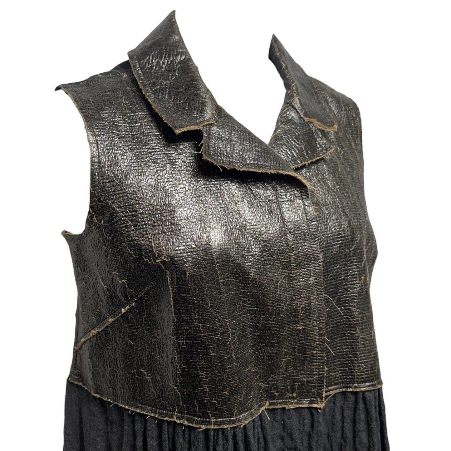 Dress Casual Midi By Kedziorek In Black & Brown, Size: 4