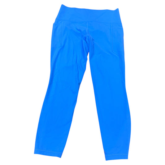 Athletic Leggings By Athleta In Blue, Size:M