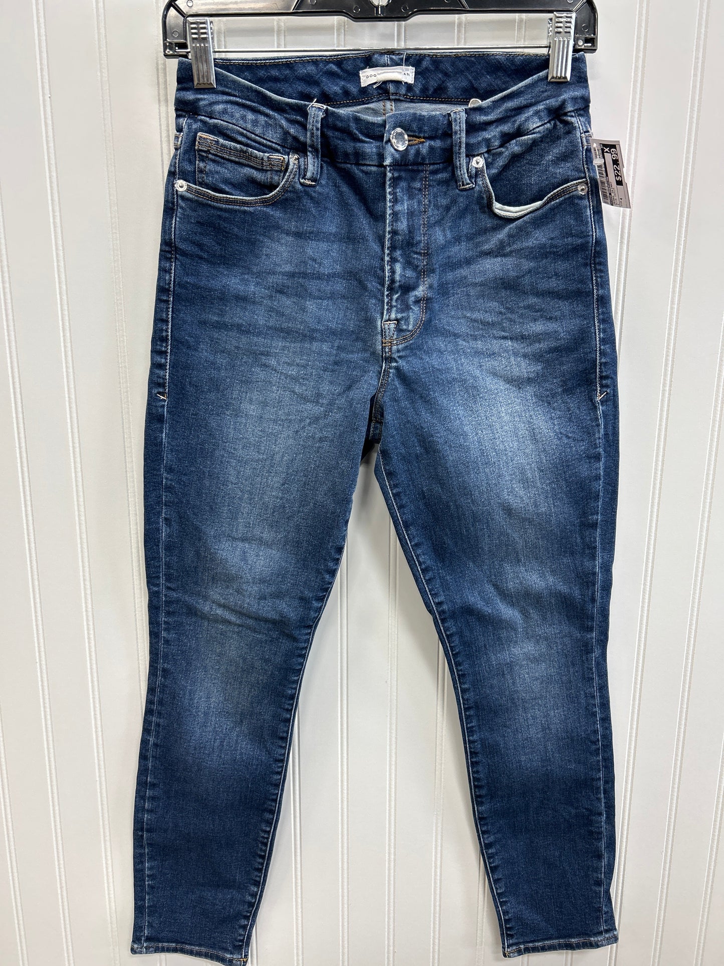 Jeans Skinny By Good American In Blue Denim, Size:4