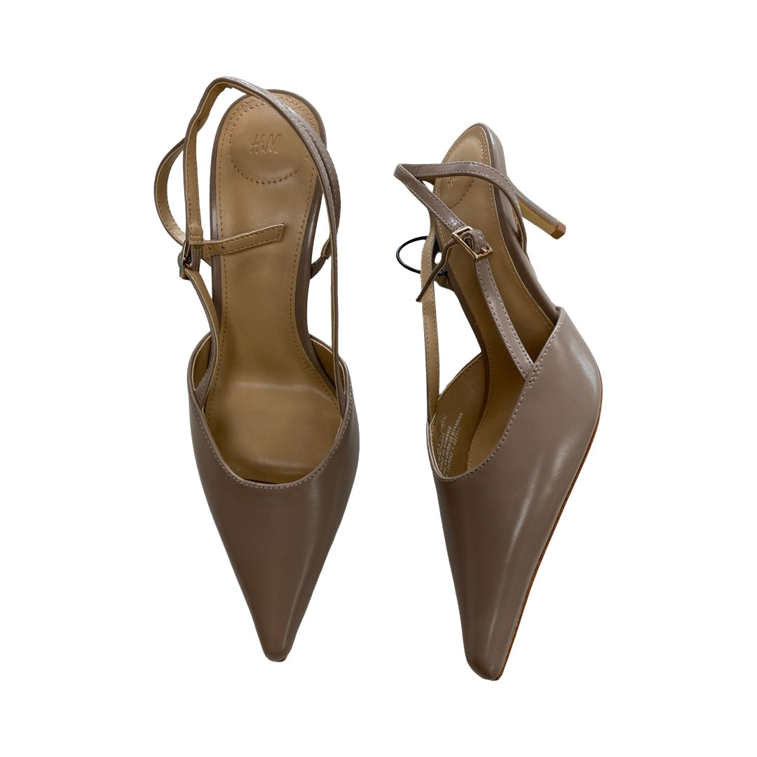 Shoes Heels Kitten By H&M In Tan, Size:6