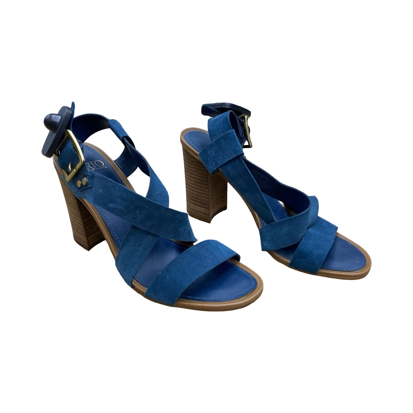 Shoes Heels Block By Franco Sarto In Blue, Size:8