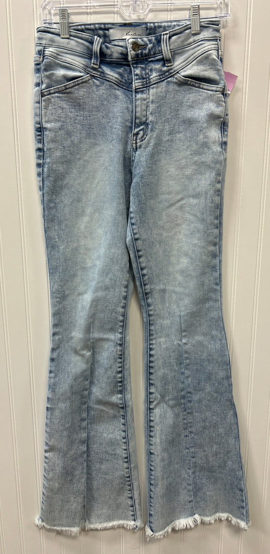 Jeans Flared By Kancan In Blue Denim, Size:4