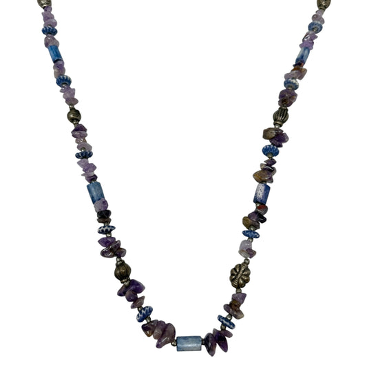 Multi-Stone Beaded Long Necklace