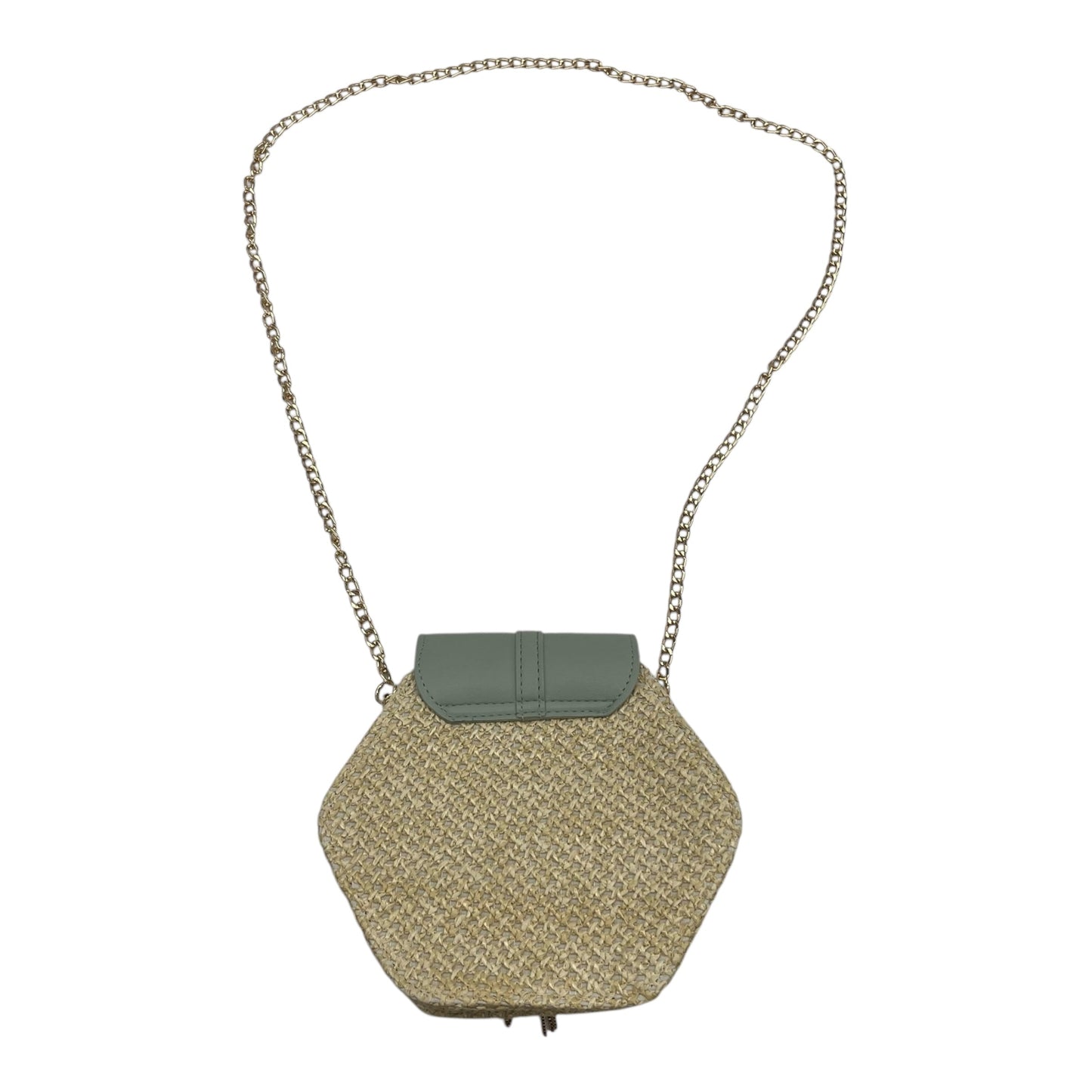 Crossbody By Clothes Mentor In Green & Tan, Size:Small