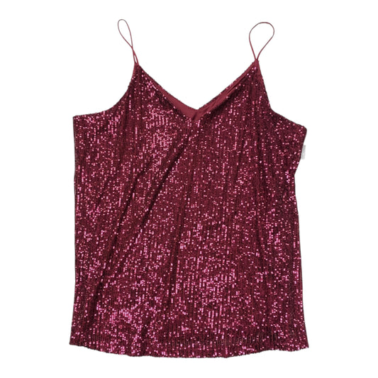 Top Sleeveless By Calvin Klein In Red, Size:Xl