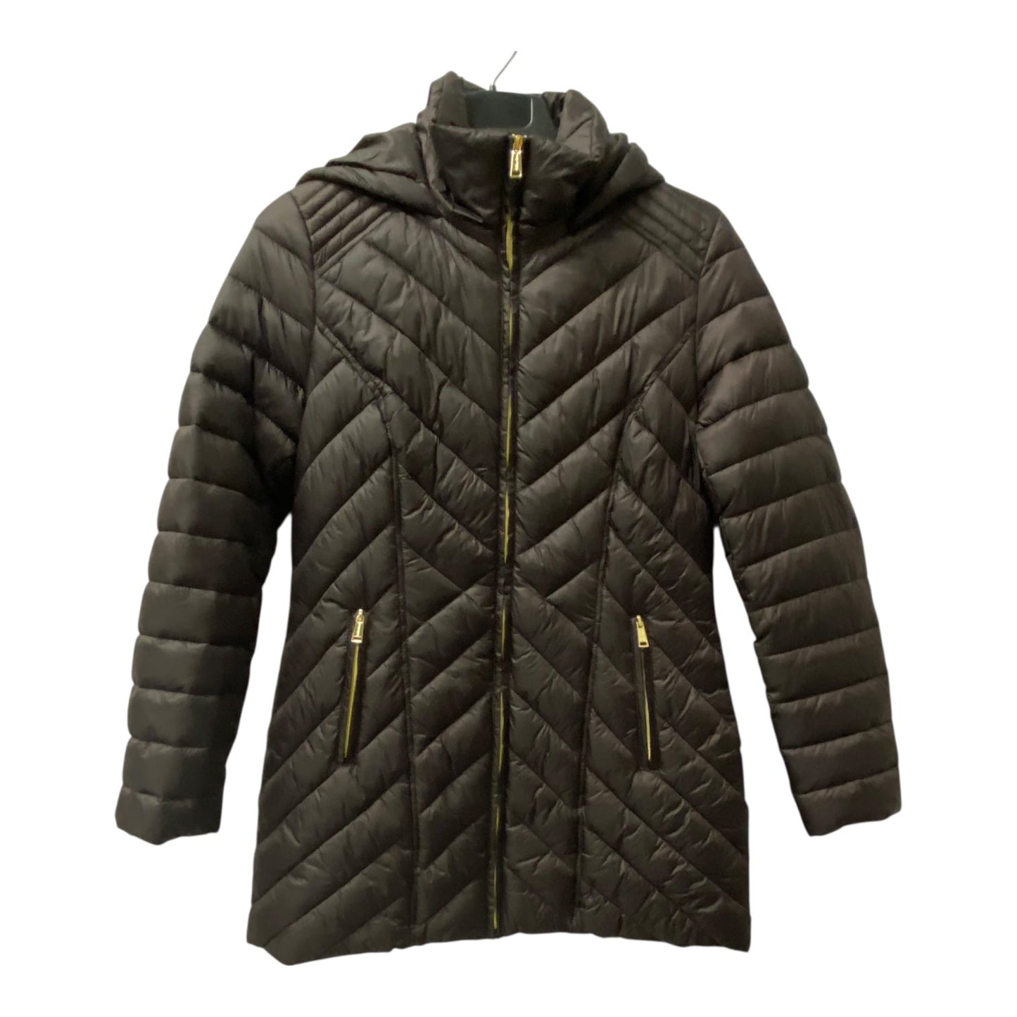 Coat Puffer & Quilted By Nautica In Brown, Size:M