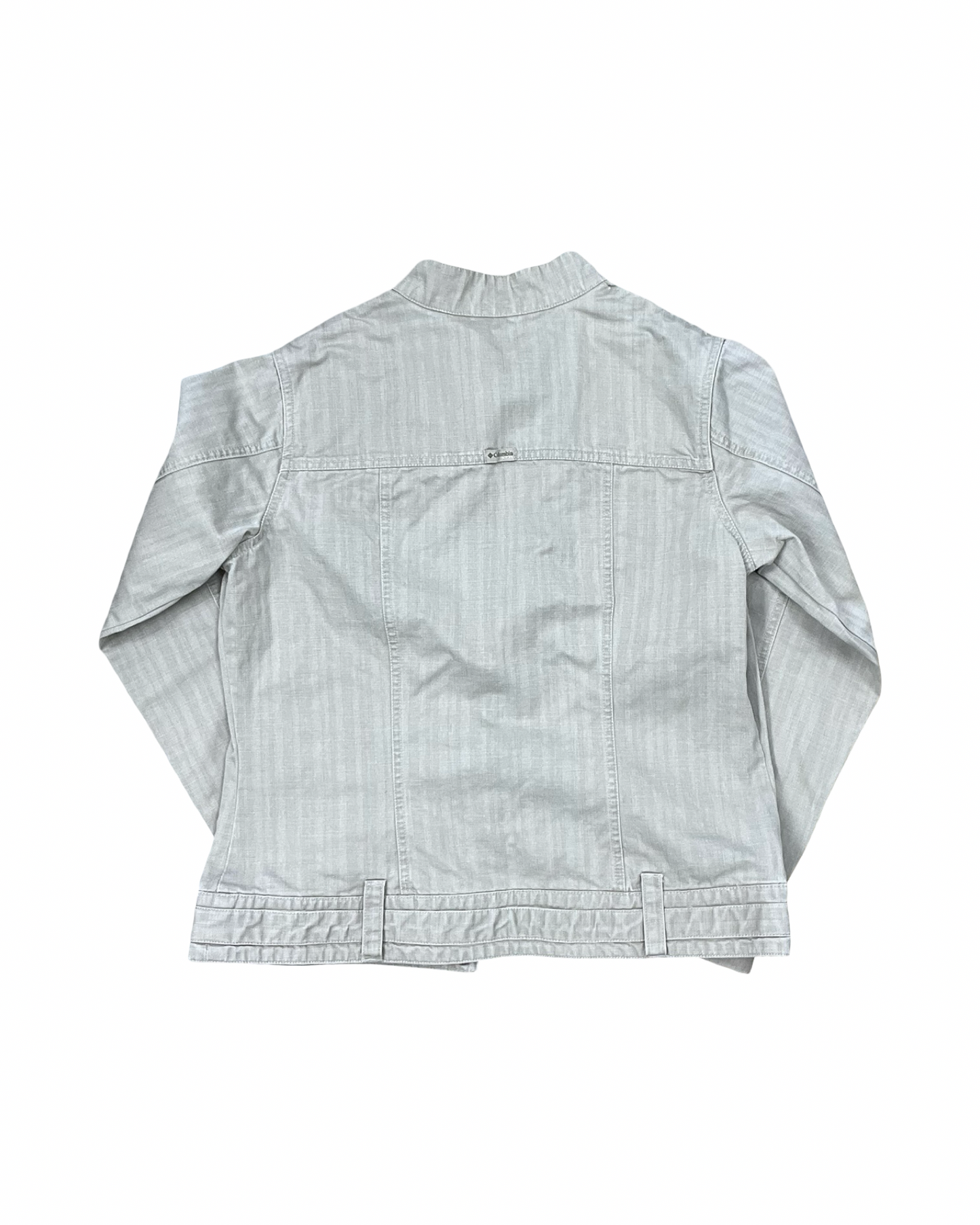 Jacket Denim By Columbia In Tan Denim, Size:M