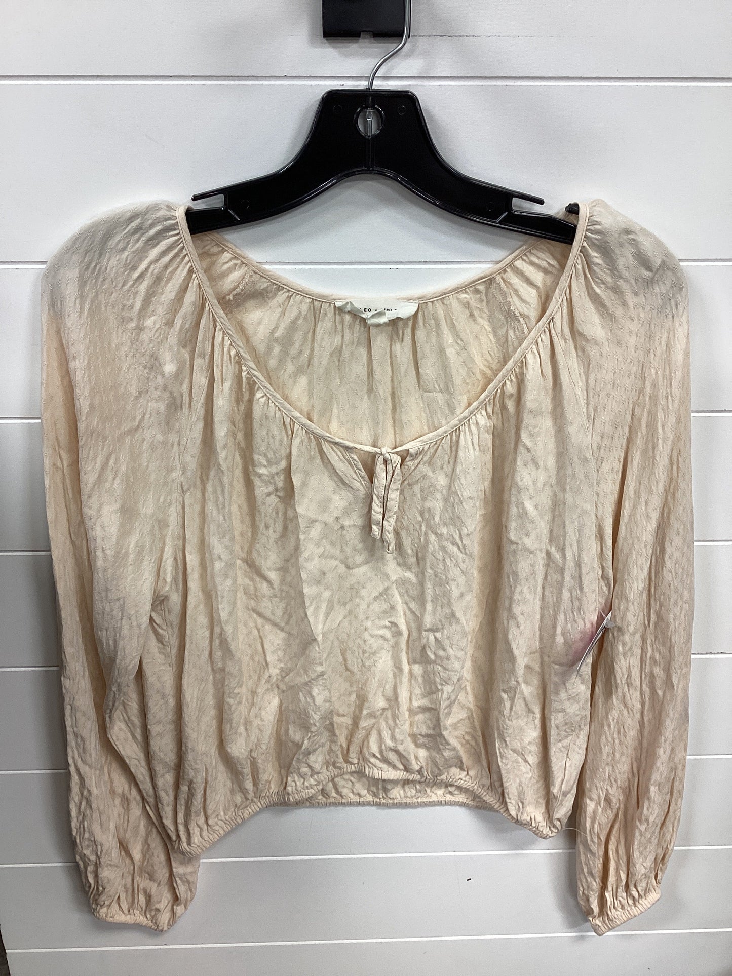 Top Ls By Cmc In Cream, Size:Xs
