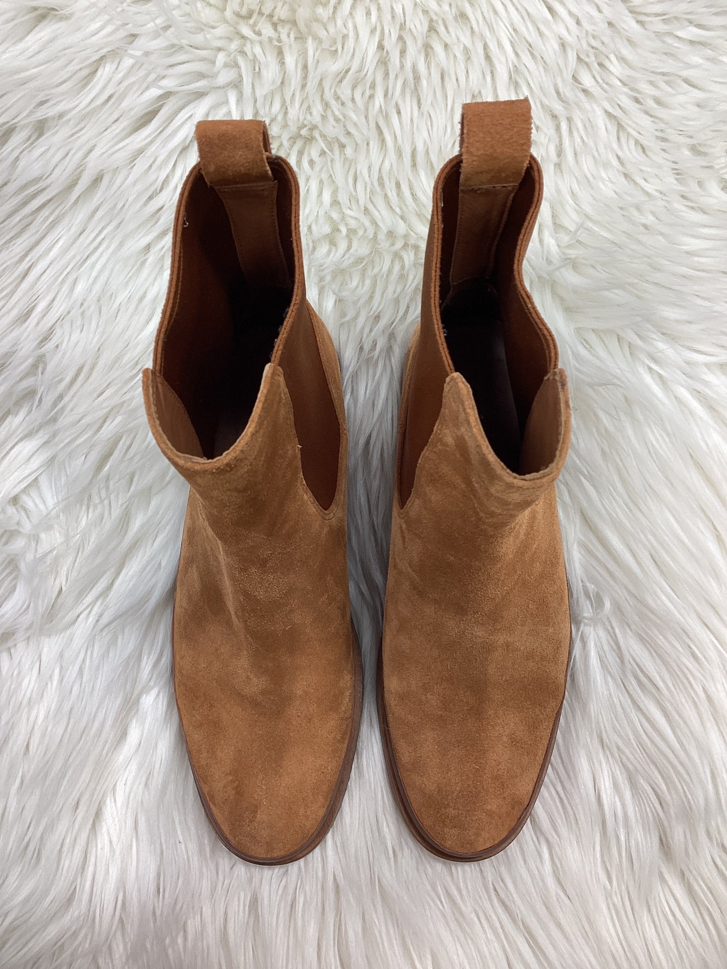 Boots Ankle Flats By Vince In Brown, Size:7.5