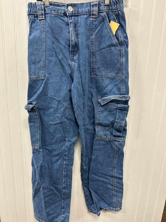 Pants Cargo & Utility By Wax Jean In Blue Denim, Size:12