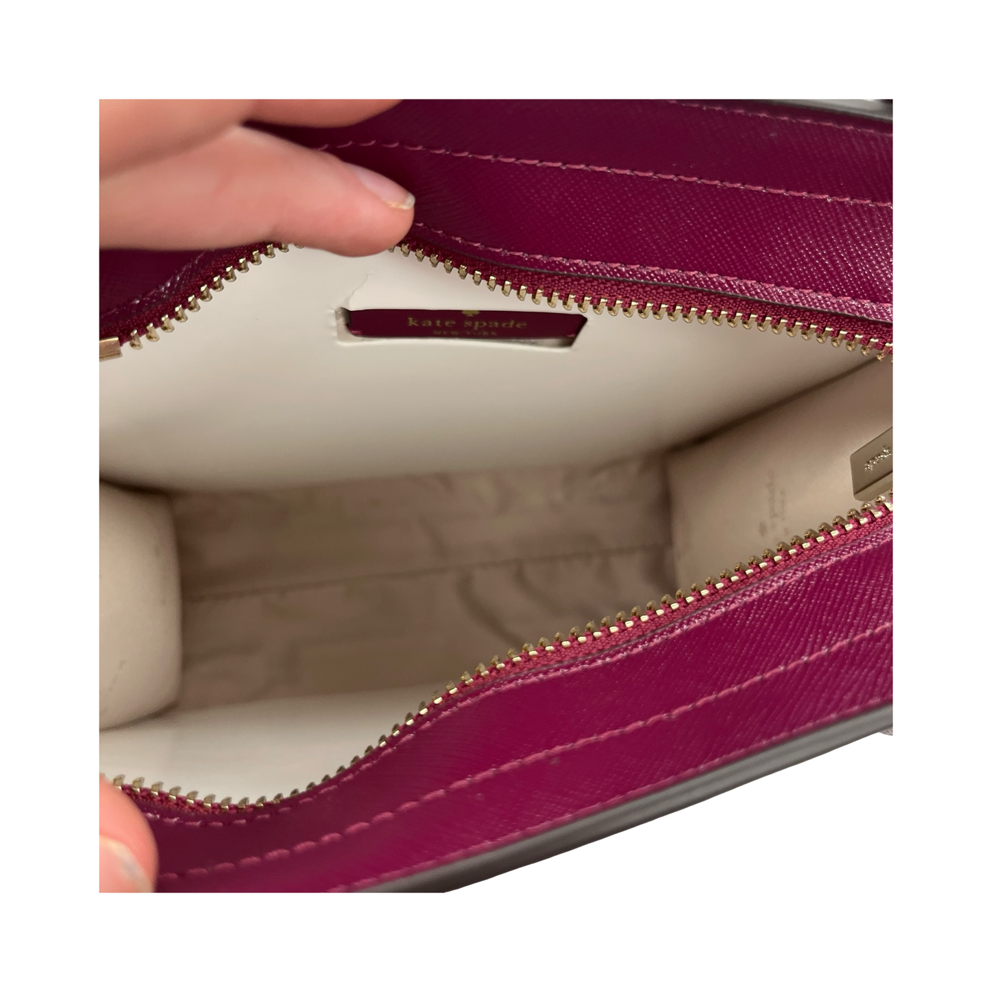 Handbag Designer By Kate Spade In Purple, Size:Medium