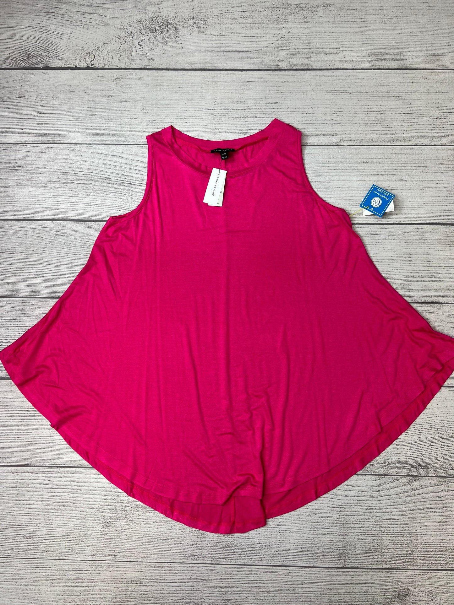 Top Sleeveless By Lane Bryant In Pink, Size: Xl