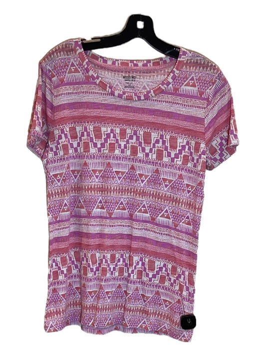 Pink Top Short Sleeve Mossimo, Size L