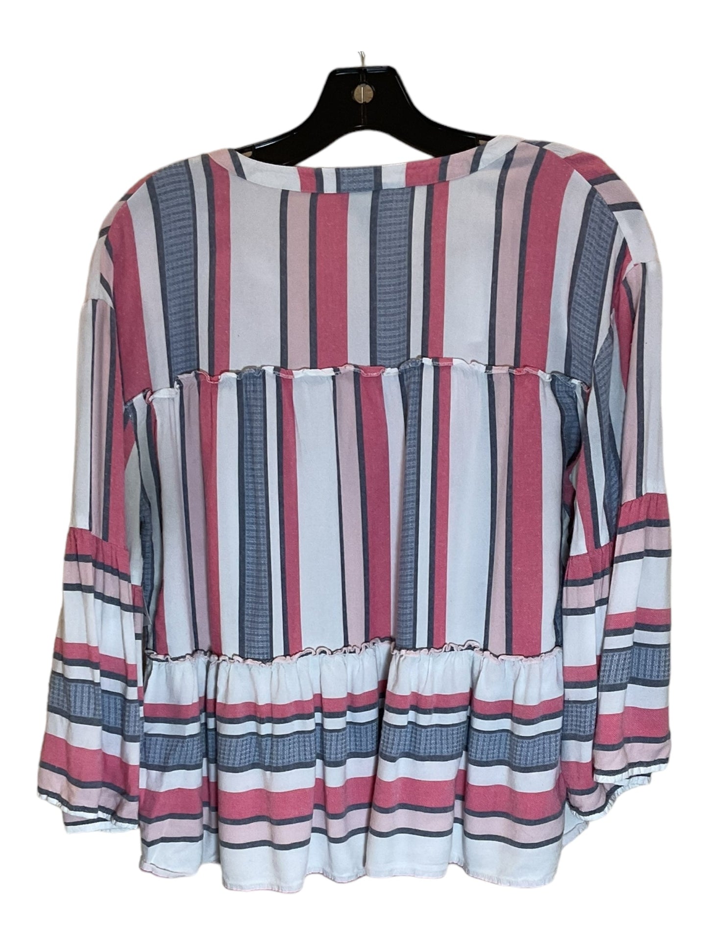 Striped Pattern Top 3/4 Sleeve Ana, Size M