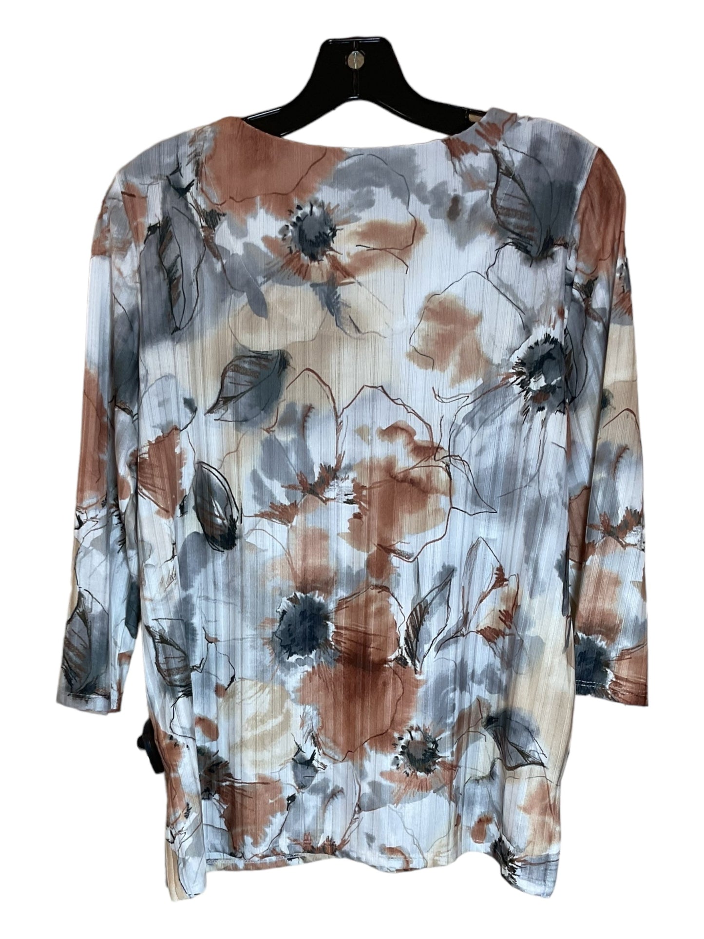 Floral Print Top 3/4 Sleeve Alfred Dunner, Size S