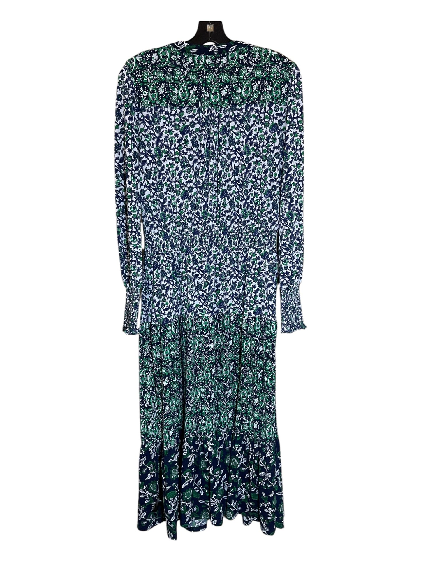 Dress Casual Maxi By Michael By Michael Kors In Blue & Green, Size: M