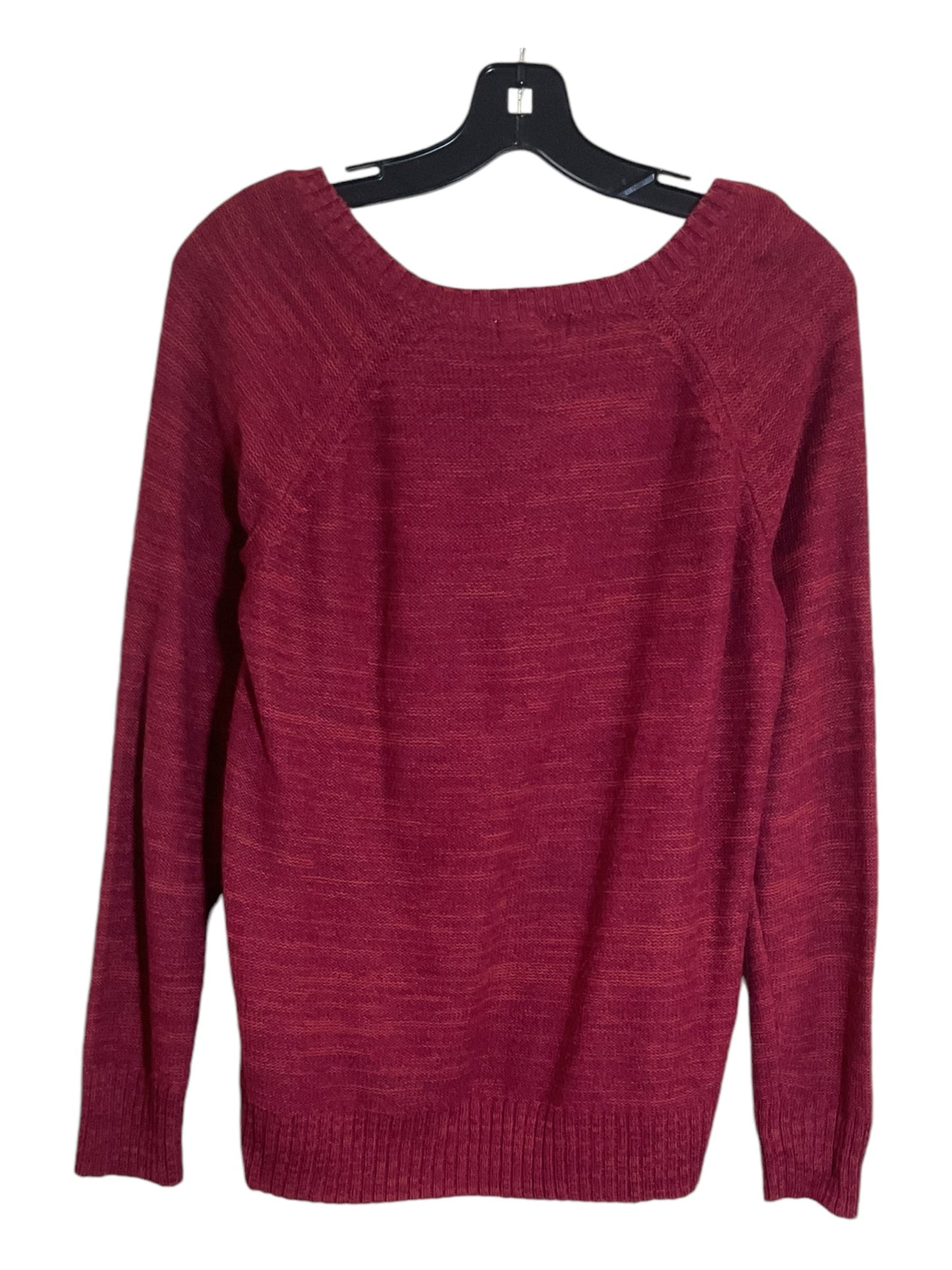 Sweater By Faded Glory In Red, Size: L