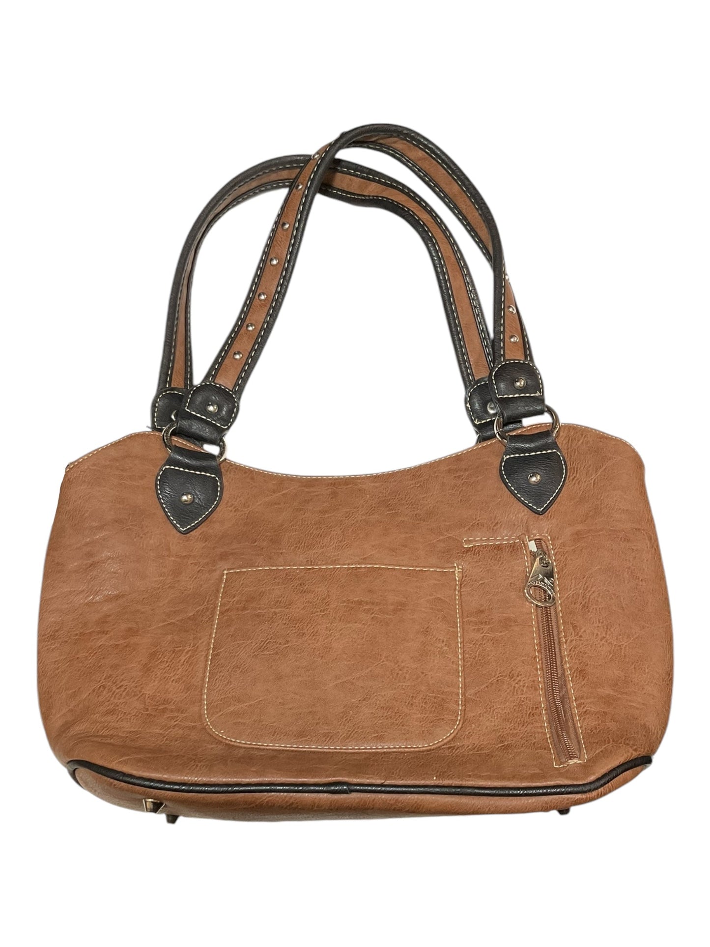 Handbag Leather By Clothes Mentor, Size: Large