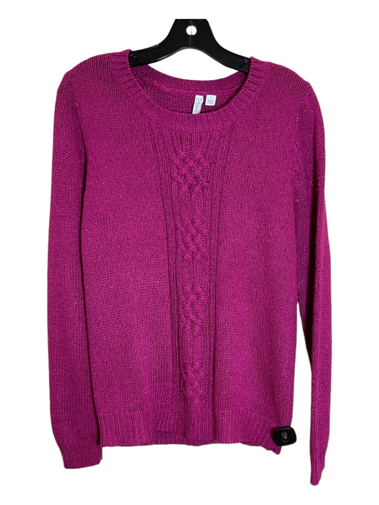 Sweater By Relativity In Purple, Size: L