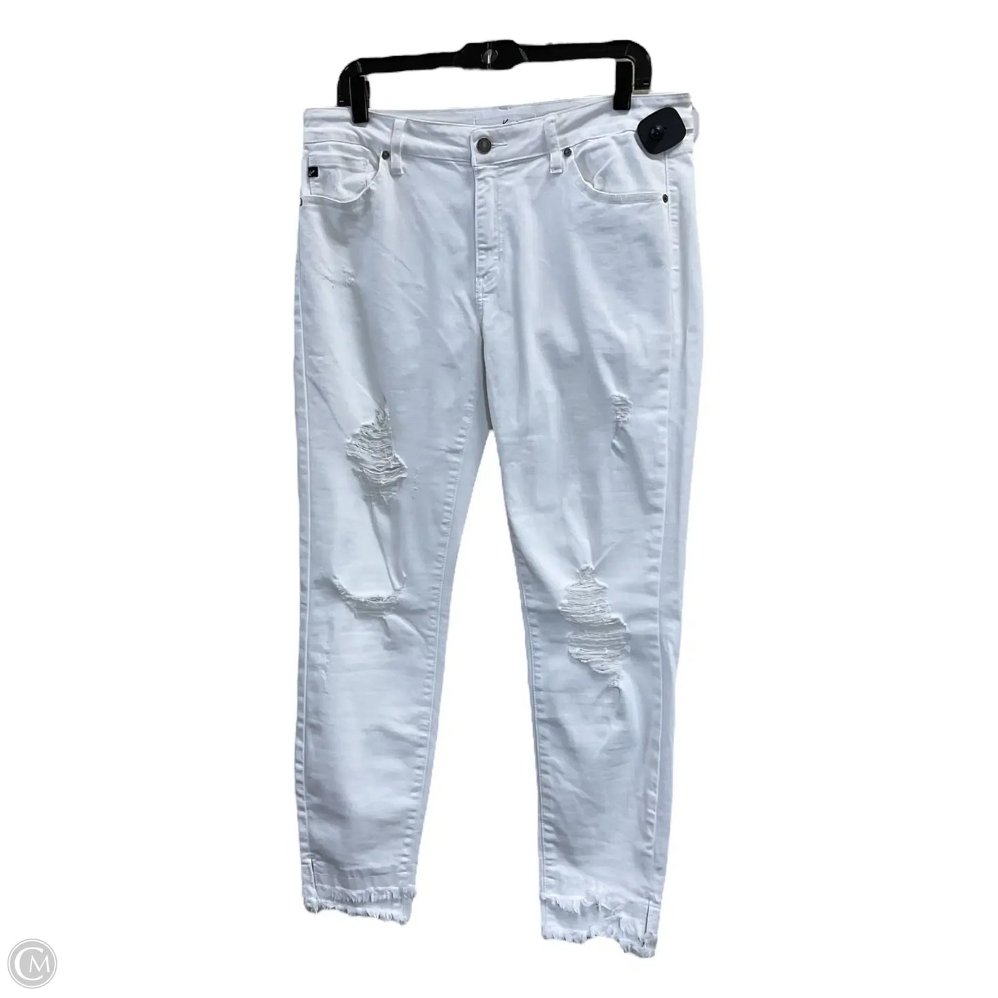 Jeans Skinny By Kancan In White, Size: 12