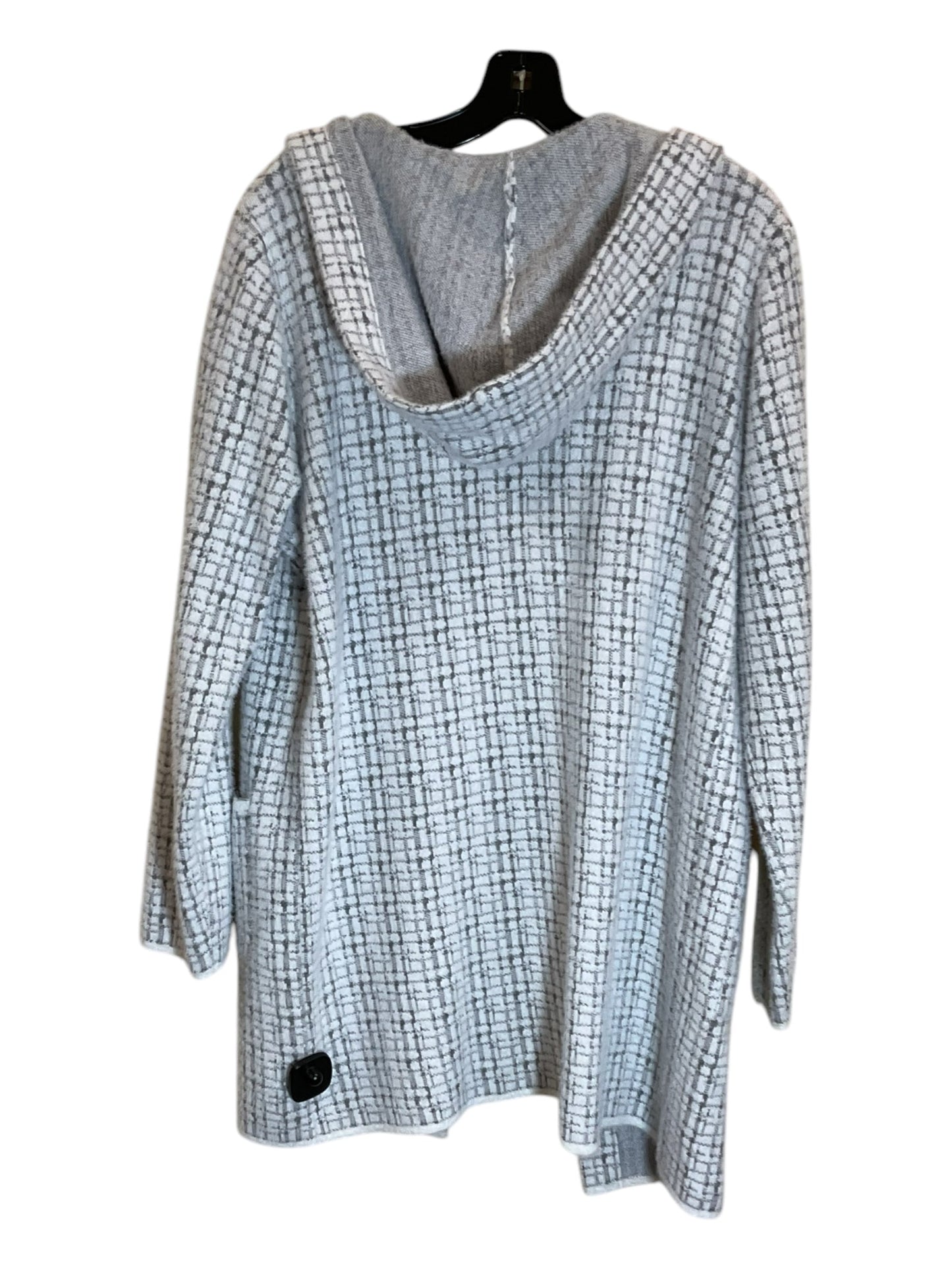 Sweater Cardigan By Clothes Mentor In Grey, Size: L